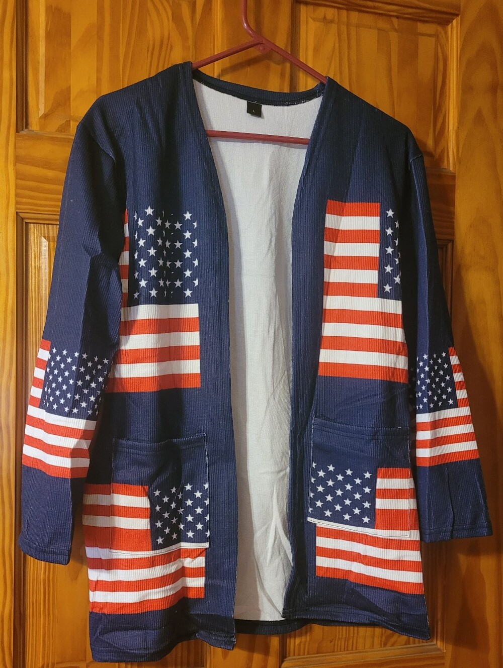 Navy American Flag Cardigan